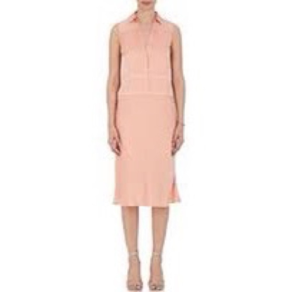 Skin Silk Sleeveless Shirtdress